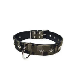 075 Collier En Tissu Camouflage Avec Étoiles Argentées Estilfordog -Animaux Amour Promos Boutique 075 collier en tissu camouflage avec etoiles argentees estilfordog 4