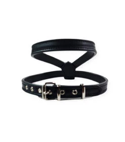 075 Harnais En Cuir Noir Avec Couronne En Strass Estilfordog -Animaux Amour Promos Boutique 075 harnais en cuir noir avec couronne en strass estilfordog 2