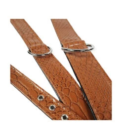 097 Collier En Simili Cuir Façon Anaconda Marron Estilfordog -Animaux Amour Promos Boutique 097 collier en simili cuir facon anaconda marron estilfordog 2