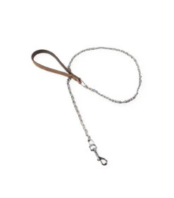 138 Laisse Chaine Avec Poignée En Simili Cuir Façon Anaconda Estilfordog