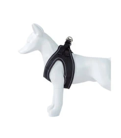 Animaux Amour Promos Boutique 8 Harnais Veste Respirant Noir Avec Contour Réfléchissant Freedog