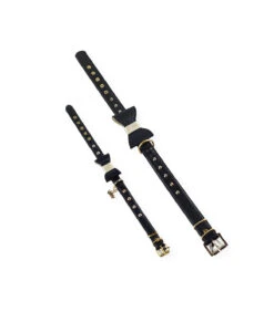 299 Collier En Cuir Noir Et Doré Avec Nœud Estilfordog -Animaux Amour Promos Boutique 299 collier en cuir noir et dore avec noeud estilfordog 6