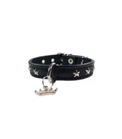 059 Collier En Cuir Noir Avec étoiles Argentées Estilfordog 12 059 Collier En Cuir Noir Avec étoiles Argentées Estilfordog -Animaux Amour Promos Boutique 444 3