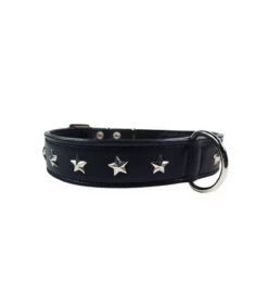 059 Collier En Cuir Noir Avec étoiles Argentées Estilfordog 13 059 Collier En Cuir Noir Avec étoiles Argentées Estilfordog -Animaux Amour Promos Boutique 444 4