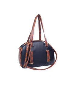 Art 23 Sac De Transport En Simili Cuir Noir Et Damier Marron Ehgia -Animaux Amour Promos Boutique 555 2