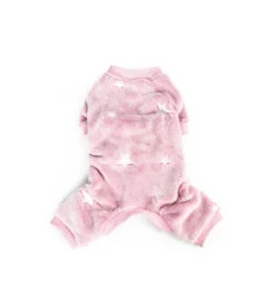 ABF236-RA Pyjama Chaud En Pilou Avec Motif Phosphorescent Rose Ferribiella