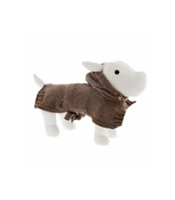 ABF253 Poncho En Tricot Tortora Ferribiella