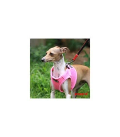 AH305 Harnais Veste Respirant Soft Pink Puppia -Animaux Amour Promos Boutique ah305 harnais veste respirant soft pink puppia 2