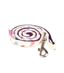 AL7672 Laisse En Tissu Coeur Merry Violet Pinkaholic