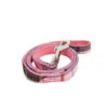 AL978 Laisse Imprimé écossais Rose Junior Puppia