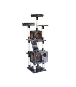 Arbre À Chat 6 Niveaux Stair Gris Freedog