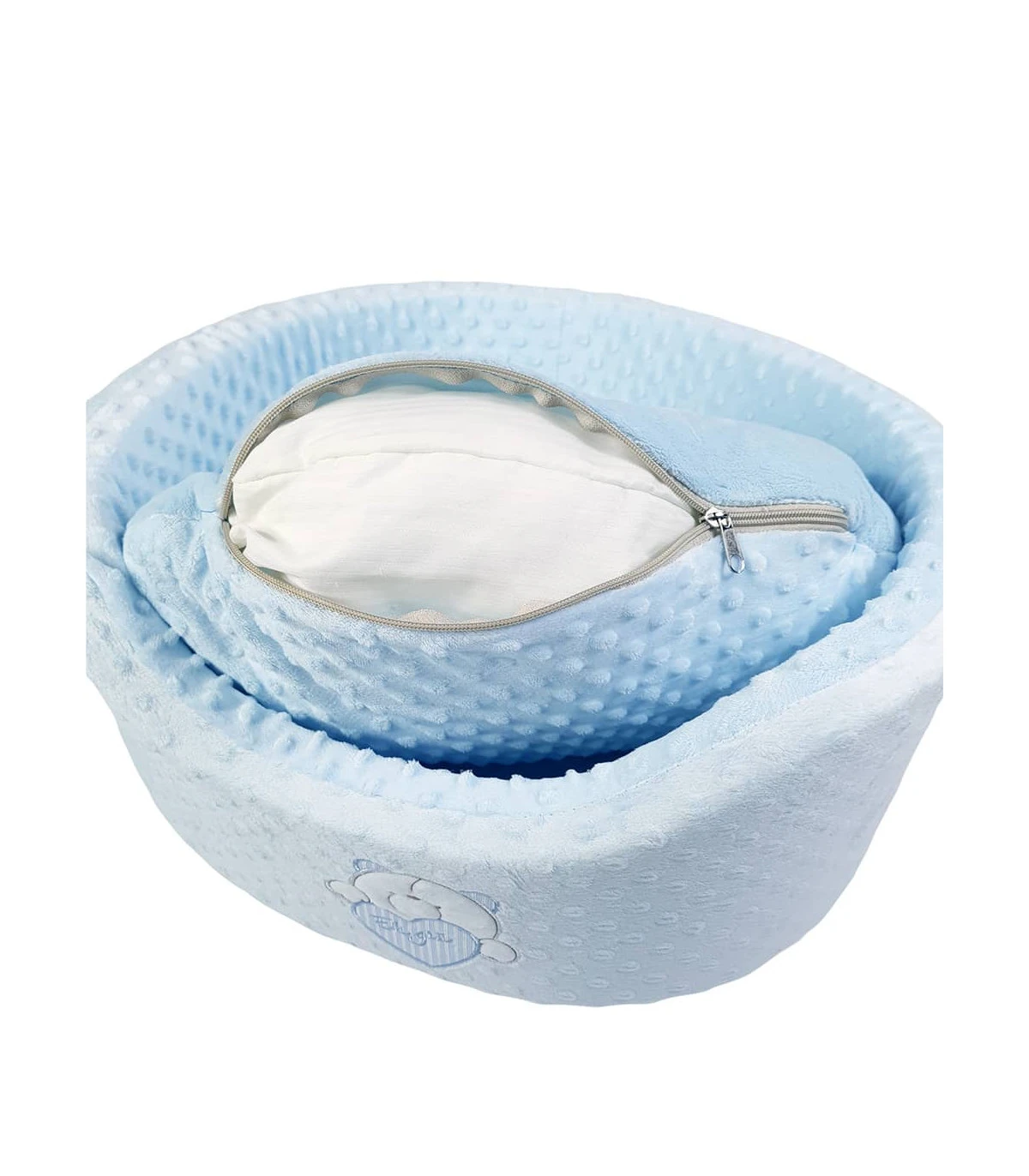 Art 28 Panier Rond En Polaire Bleu Gauffré Bubble Blue Ehgia 3 Art 28 Panier Rond En Polaire Bleu Gauffré Bubble Blue Ehgia – Image 3