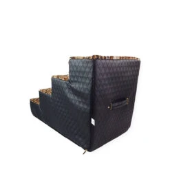 Art 40 Escalier 4 Marches En Léopard Et Matelassé Simili Cuir Noir Ehgia -Animaux Amour Promos Boutique art 40 2