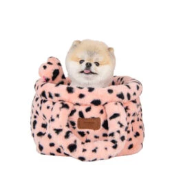 AU7732 Sac En Fausse Fourrure Léopard Rose Jacinta Pinkaholic