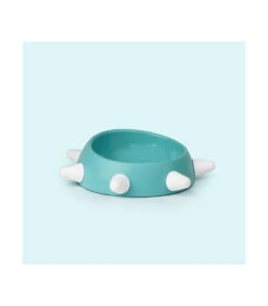 AV0101AQ Gamelle Design Bleu à Picots Blanc Boss United Pets