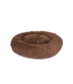 CC0135 Panier Moelleux Déhoussable En Fausse Fourrure Marron Camon