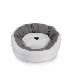 CC128/E Panier Rond Museau De Chat Gris Camon