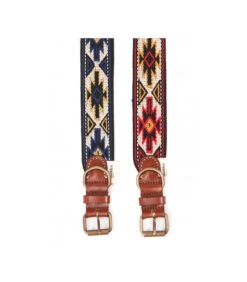 Collier Aztèque Rouge En Tissu Et Cuir Peyote Buddys 10 Collier Aztèque Rouge En Tissu Et Cuir Peyote Buddys -Animaux Amour Promos Boutique collier azteque rouge en tissu et cuir peyote buddys 4
