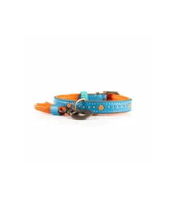 Collier En Cuir Bleu Et Surpiqure Orange Jones Dwam 18 Collier En Cuir Bleu Et Surpiqure Orange Jones Dwam -Animaux Amour Promos Boutique collier en cuir bleu et surpiqure orange jones dwam 8