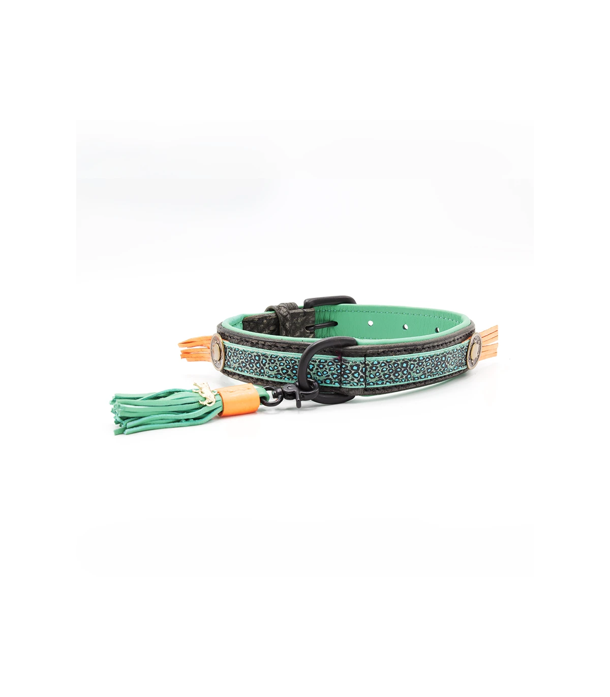 Collier En Cuir Blue Bird Dwam 4 Collier En Cuir Blue Bird Dwam – Image 4