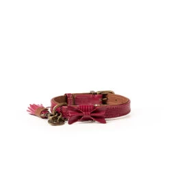 Collier En Cuir Bordeaux Façon Lézard Bonnie Dwam 13 Collier En Cuir Bordeaux Façon Lézard Bonnie Dwam -Animaux Amour Promos Boutique collier en cuir bordeaux facon lezard bonnie dwam 3