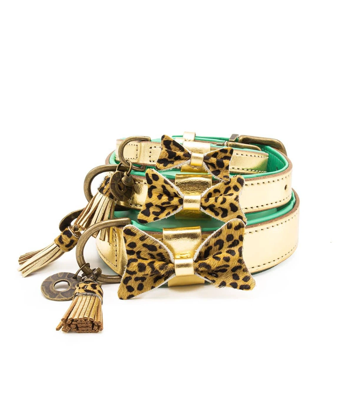 Collier En Cuir Or Et Noeud Léopard Bling Bling Collar Dwam 1 Collier En Cuir Or Et Noeud Léopard Bling Bling Collar Dwam