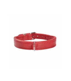 Collier En Cuir Rouge Extra Souple Escapade Bobby