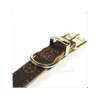 Collier En Simili Cuir Marron Monogramme Chewy Beige Catwalk