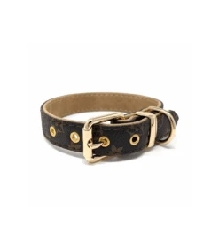 Collier En Simili Cuir Marron Monogramme Chewy Beige Catwalk -Animaux Amour Promos Boutique collier en simili cuir marron monogramme chewy beige catwalk 2