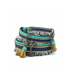 Collier En Tissu Et Jean Brut Lennox Dwam