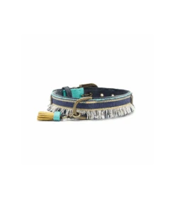 Collier En Tissu Et Jean Brut Lennox Dwam -Animaux Amour Promos Boutique collier en tissu et jean brut lennox dwam 1 3