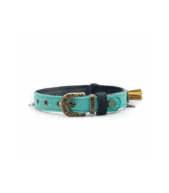 Collier En Tissu Et Jean Brut Lennox Dwam -Animaux Amour Promos Boutique collier en tissu et jean brut lennox dwam 1 4