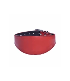 Collier Lévrier En Cuir Souple Rouge Nicky Bobby