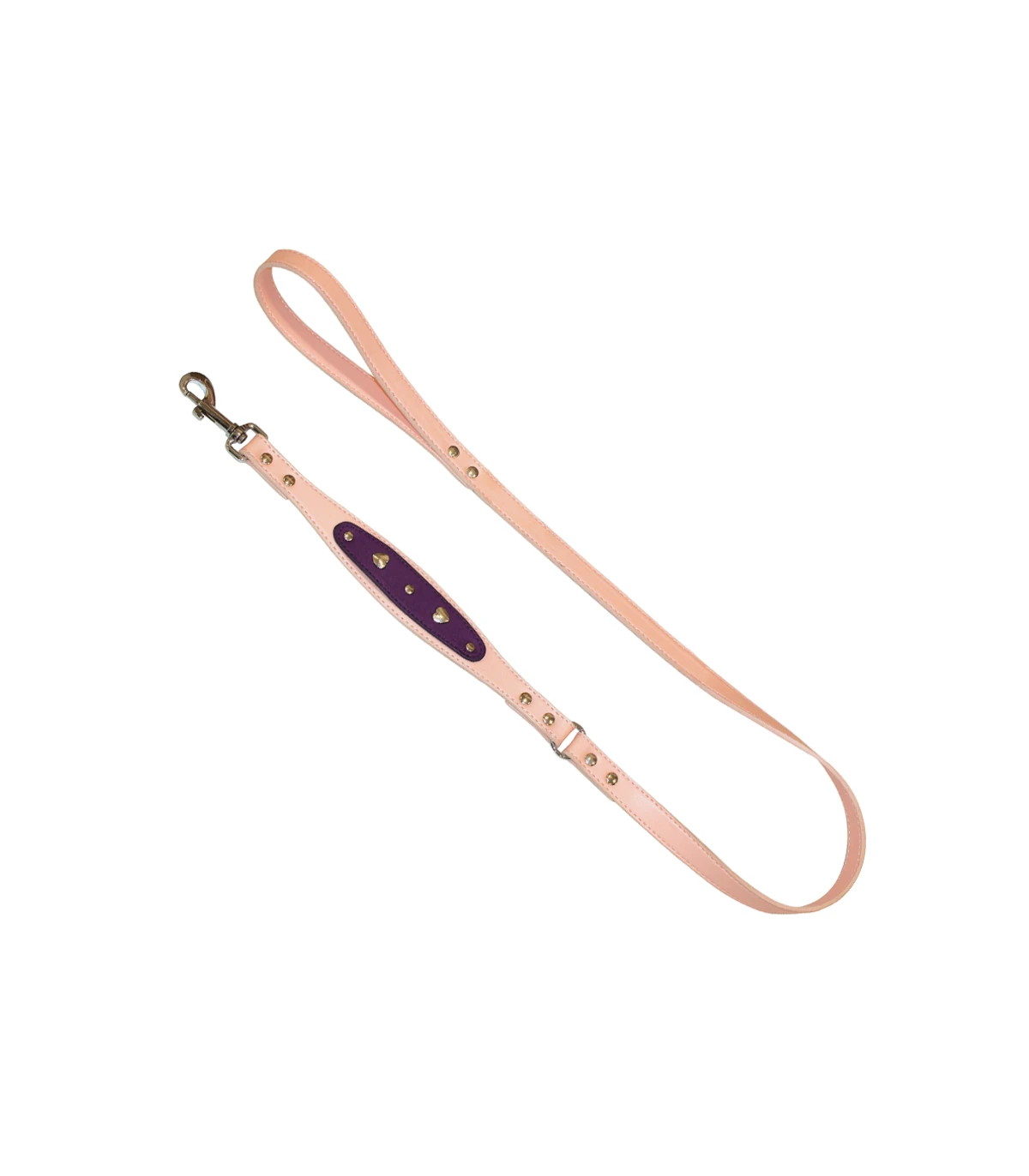 Collier Simili Cuir Heart Rose Et Violet Croci 3 Collier Simili Cuir Heart Rose Et Violet Croci – Image 3