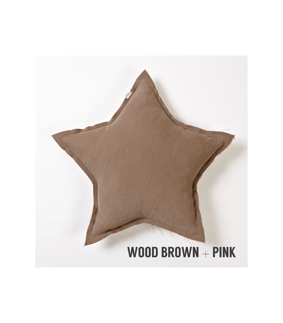 Coussin Louisdog My Star Wood Brown+Pink 1 Coussin Louisdog My Star Wood Brown+Pink