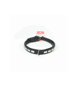 DA012 Collier Cuir Texas Camon Black