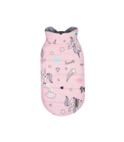 Doudoune Imperméable Imprimé Licorne Rose Unicorno 2070 Record