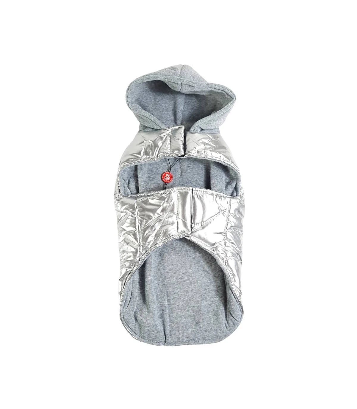 Doudoune Matelassé Métalisé Argenté à Capuche Mesos Freedog 2 Doudoune Matelassé Métalisé Argenté à Capuche Mesos Freedog – Image 2