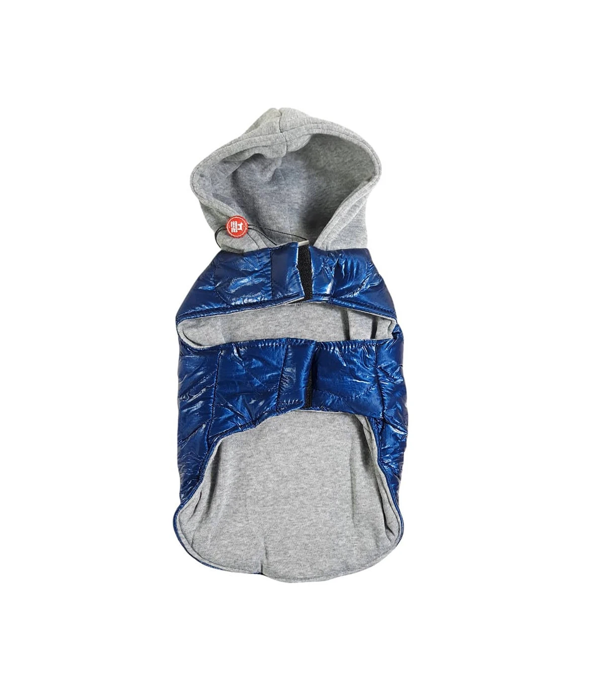 Doudoune Matelassé Métalisé Bleu à Capuche Mesos Freedog 2 Doudoune Matelassé Métalisé Bleu à Capuche Mesos Freedog – Image 2