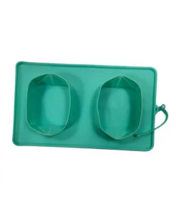 Gamelle Double De Voyage Pliable En Silicone Croci -Animaux Amour Promos Boutique gamelle double de voyage pliable en silicone croci 2