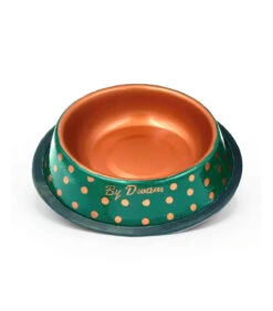 Gamelle En Metal Imprimé à Pois Vert Et Mordoré Forrest Green Dwam