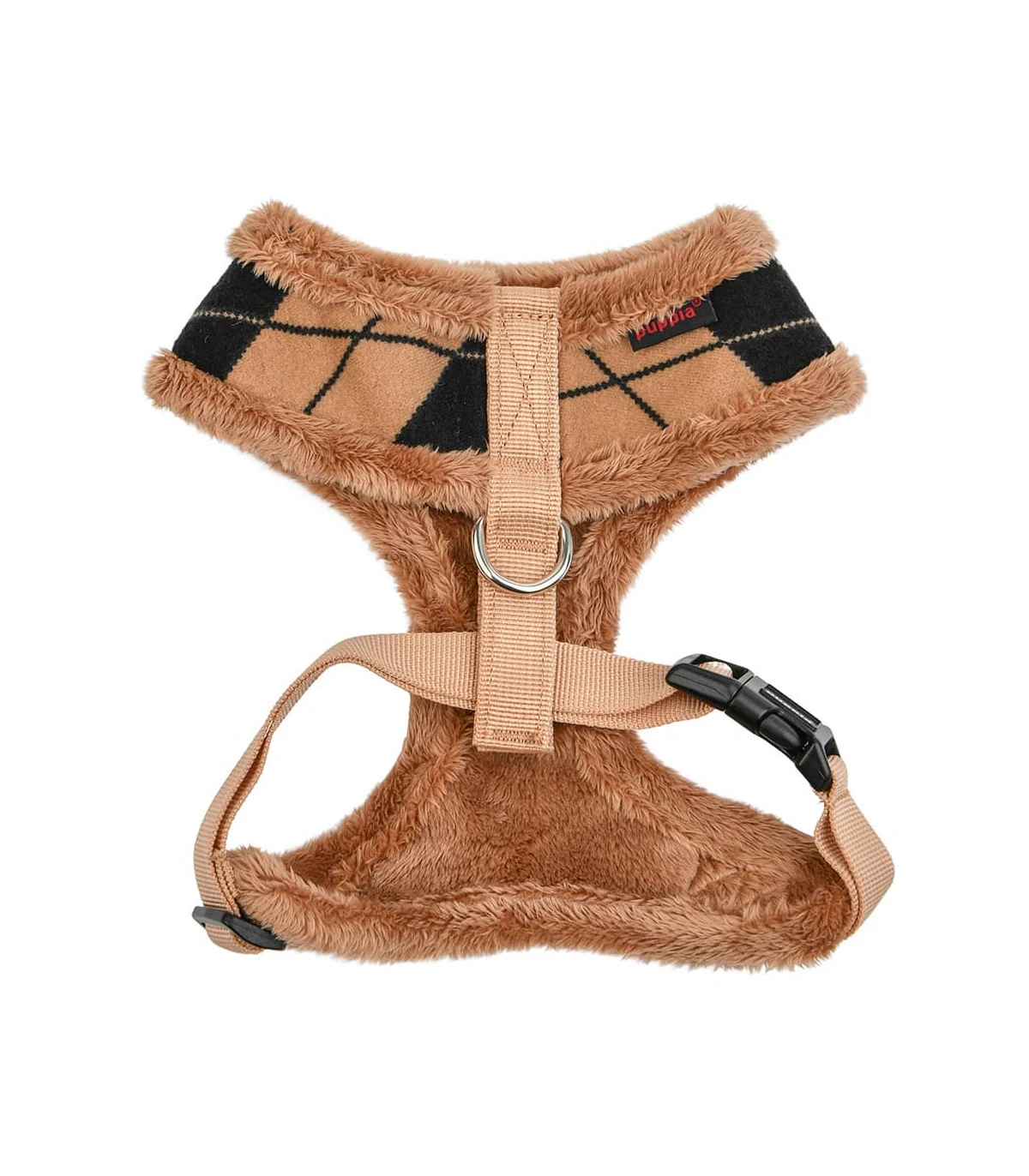 HA1843 Harnais Fourré Motif Burlington Beige Jaden Puppia 2 HA1843 Harnais Fourré Motif Burlington Beige Jaden Puppia – Image 2