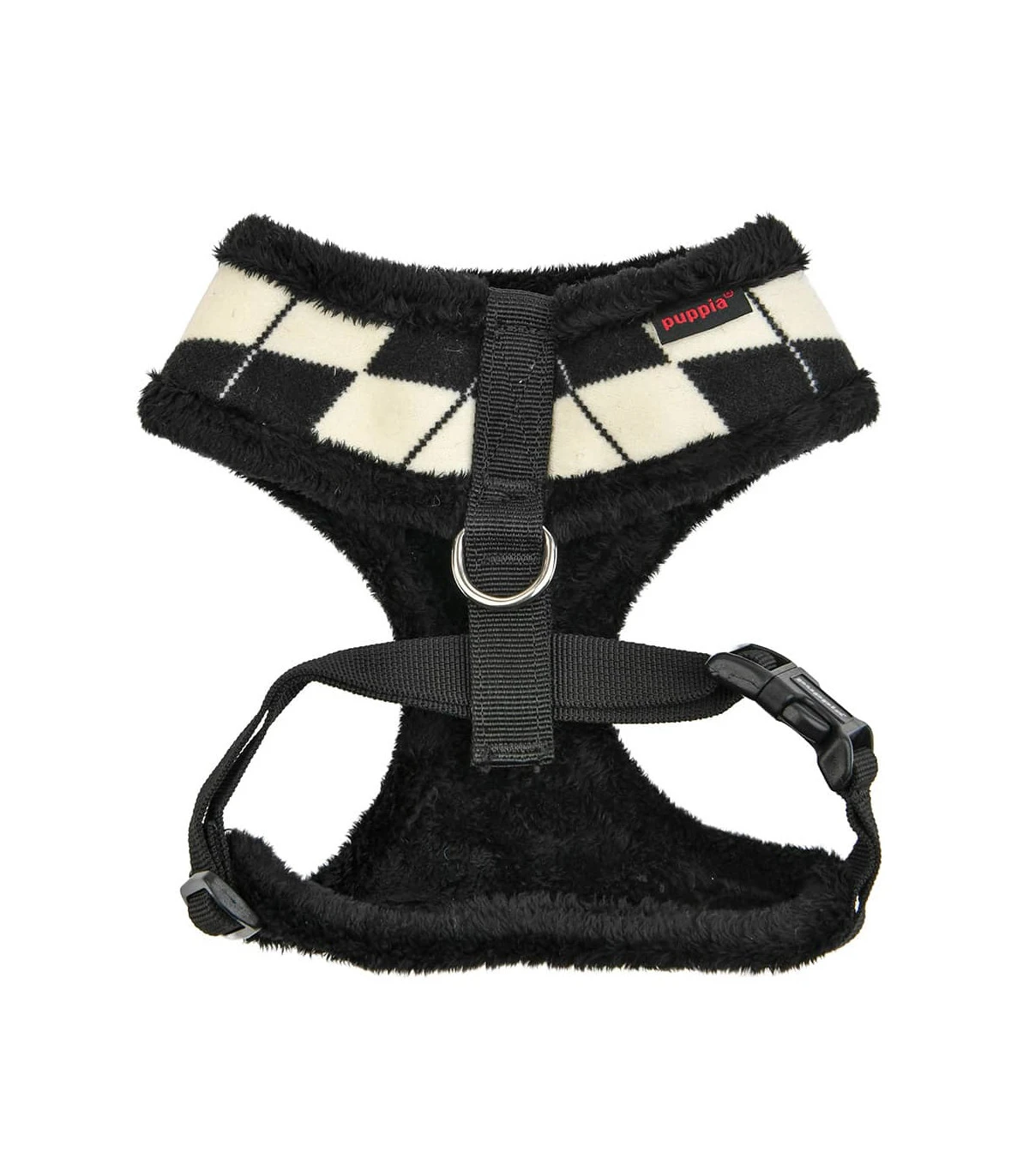 HA1843 Harnais Fourré Motif Burlington Black Jaden Puppia 2 HA1843 Harnais Fourré Motif Burlington Black Jaden Puppia – Image 2