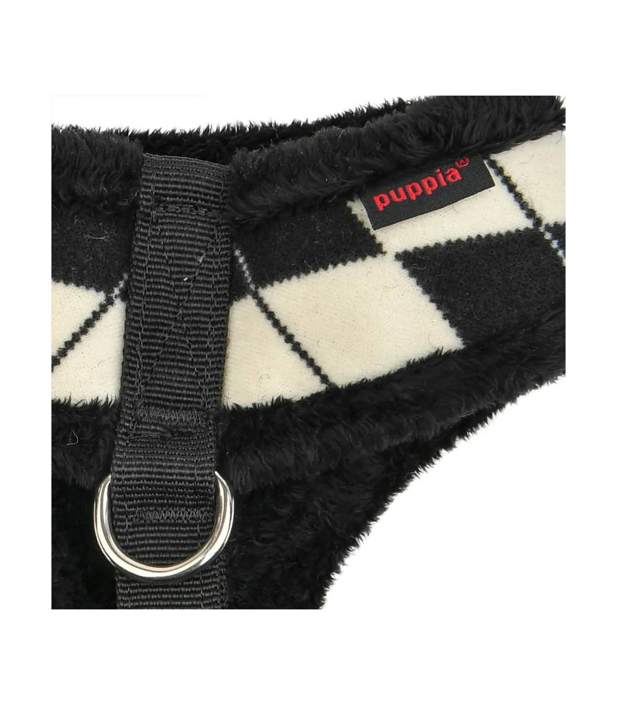 HA1843 Harnais Fourré Motif Burlington Black Jaden Puppia 5 HA1843 Harnais Fourré Motif Burlington Black Jaden Puppia – Image 5