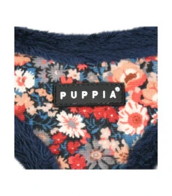 HA1857 Harnais Fourré En Tissu Velours Fleuri Navy Gianni Puppia -Animaux Amour Promos Boutique ha1857 harnais fourre en tissu velours fleuri navy gianni puppia 3