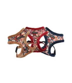 HA1857 Harnais Fourré En Tissu Velours Fleuri Navy Gianni Puppia -Animaux Amour Promos Boutique ha1857 harnais fourre en tissu velours fleuri navy gianni puppia 8