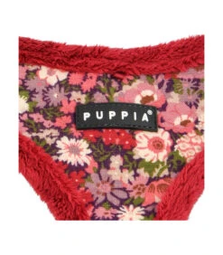 HA1857 Harnais Fourré En Tissu Velours Fleuri Wine Gianni Puppia -Animaux Amour Promos Boutique ha1857 harnais fourre en tissu velours fleuri wine gianni puppia 2