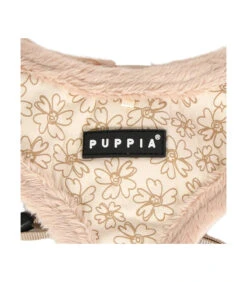 HA1933 Harnais Fourré Motif Fleur Beige Hepatica Puppia -Animaux Amour Promos Boutique ha1933 harnais fourre motif fleur beige hepatica puppia 2