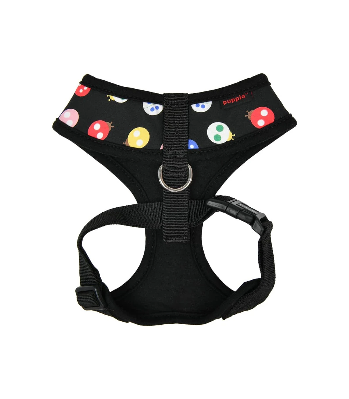 HA1957 Harnais Motif Coccinelle Noir Lady Beetle Puppia 2 HA1957 Harnais Motif Coccinelle Noir Lady Beetle Puppia – Image 2