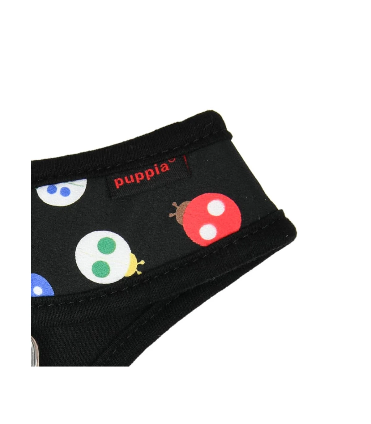 HA1957 Harnais Motif Coccinelle Noir Lady Beetle Puppia 3 HA1957 Harnais Motif Coccinelle Noir Lady Beetle Puppia – Image 3